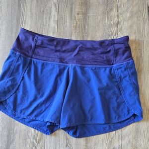 lululemon athletica Purple and Blue Athletic Shorts